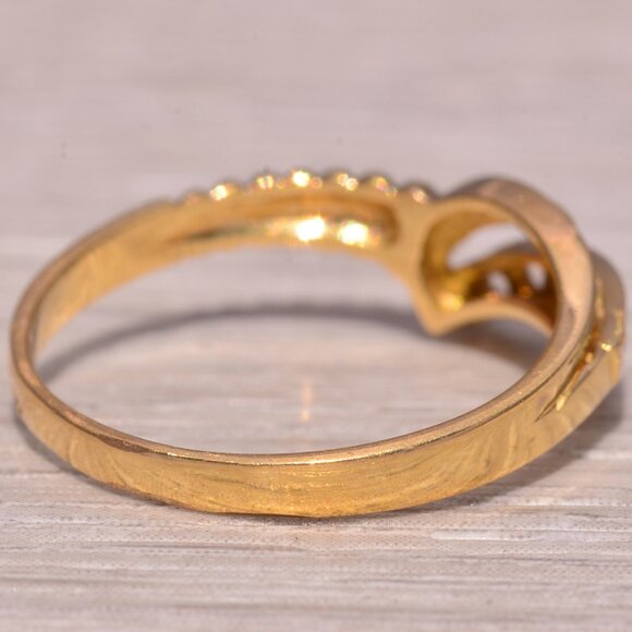 Rose Cut Diamond Ring in Yellow Gold - Picture 4 of 10
